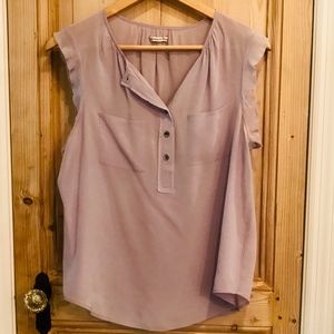 Madewell Lilac Silk Top